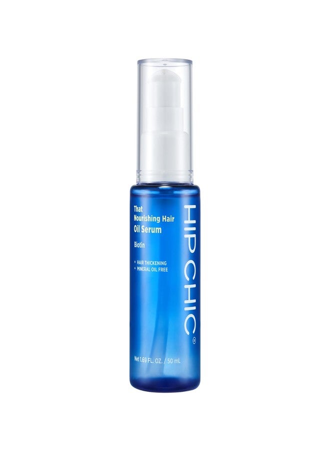 HIP CHIC That Nourishing Hair Oil Serum, Non Toxic, Vitamin B7, Biotin, Milk Protein Extract, Silk Amino Acids, Ample Nourishment, Stronger Hair, No Sulfate, 1.69 Fl Oz - Image 1