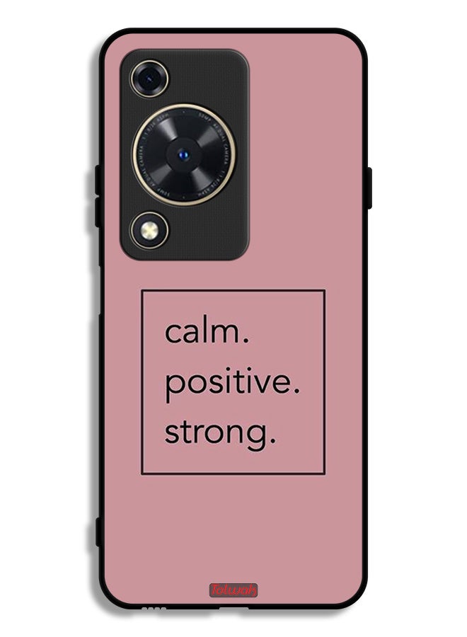 Tolwak Huawei Nova Y63 Protective Case Cover Calm Positive Strong
