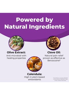CUROXEN Mouth Sore Relief, Made With All-Natural Ingredients Including Olive Oil, Calendula, Beeswax, Clove Essential Oil, And Cinnamon Oil, Gluten-Free - 0.42 Oz  - Image 5