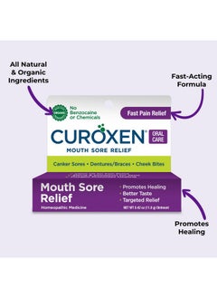CUROXEN Mouth Sore Relief, Made With All-Natural Ingredients Including Olive Oil, Calendula, Beeswax, Clove Essential Oil, And Cinnamon Oil, Gluten-Free - 0.42 Oz  - Image 3