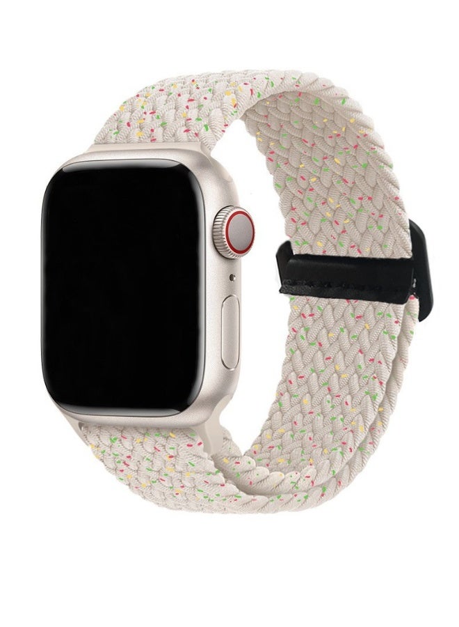 Beauenty Applicable to Huawei watch4 pro silicone watch4 GT4 folding buckle magnetic strap 20MM light powder