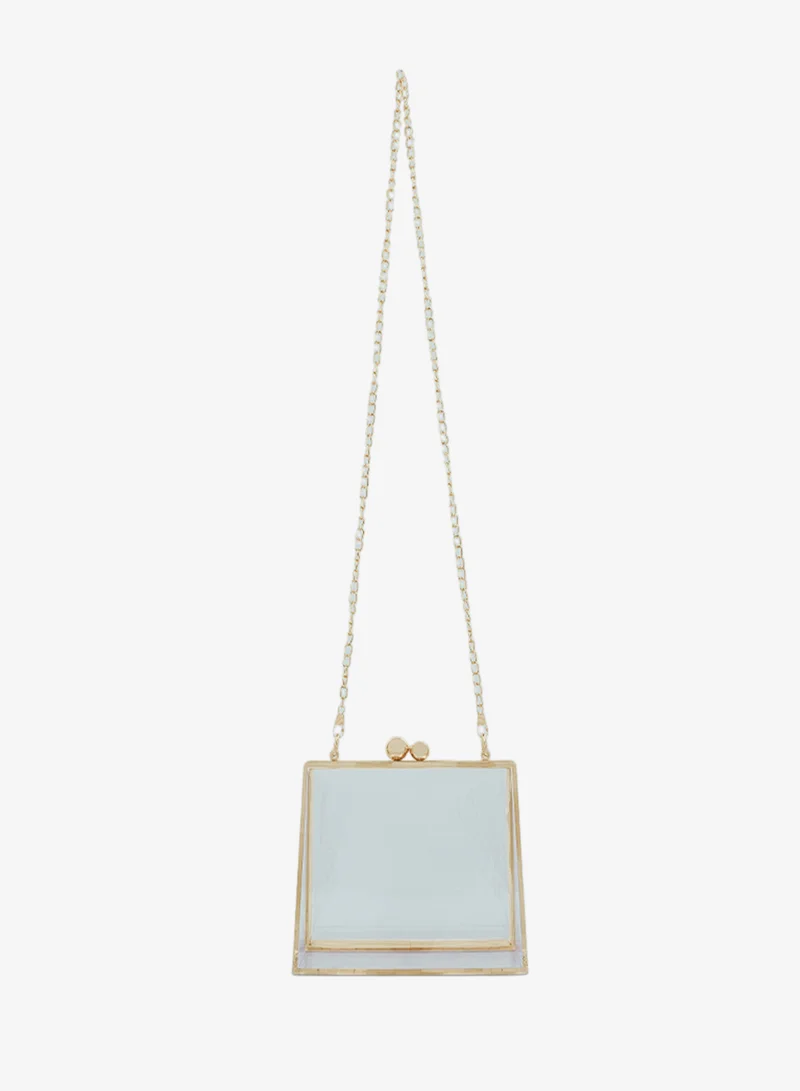 London Rag  London Rag Transparent Clear Triangle Clutch Bag for Women | Best Price UAE