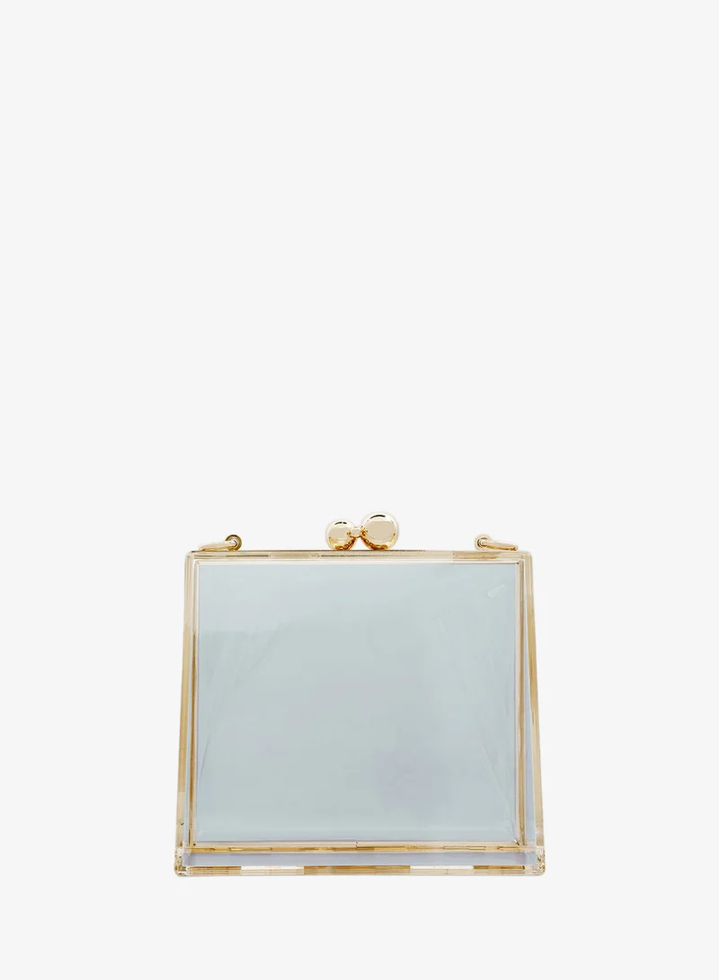 London Rag  London Rag Transparent Clear Triangle Clutch Bag for Women | Best Price UAE