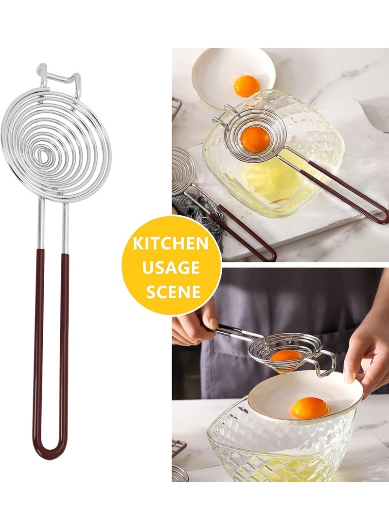 Egg Separator Egg Yolk White Separator Stainless Steel Egg White Yolk Sifting Filter Egg Divider Kitchen Tool for Baking Cake,Kitchen Gadget Cooking/Baker Tool - Image 4