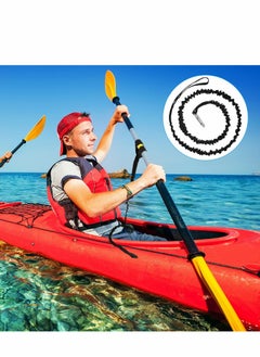 Excefore Kayak Paddle Leash, 4Pcs Leash Accessories Stretchable Coiled Rod for Kayaking Fishing Boating Canoeing SUP Rafting  - Image 3