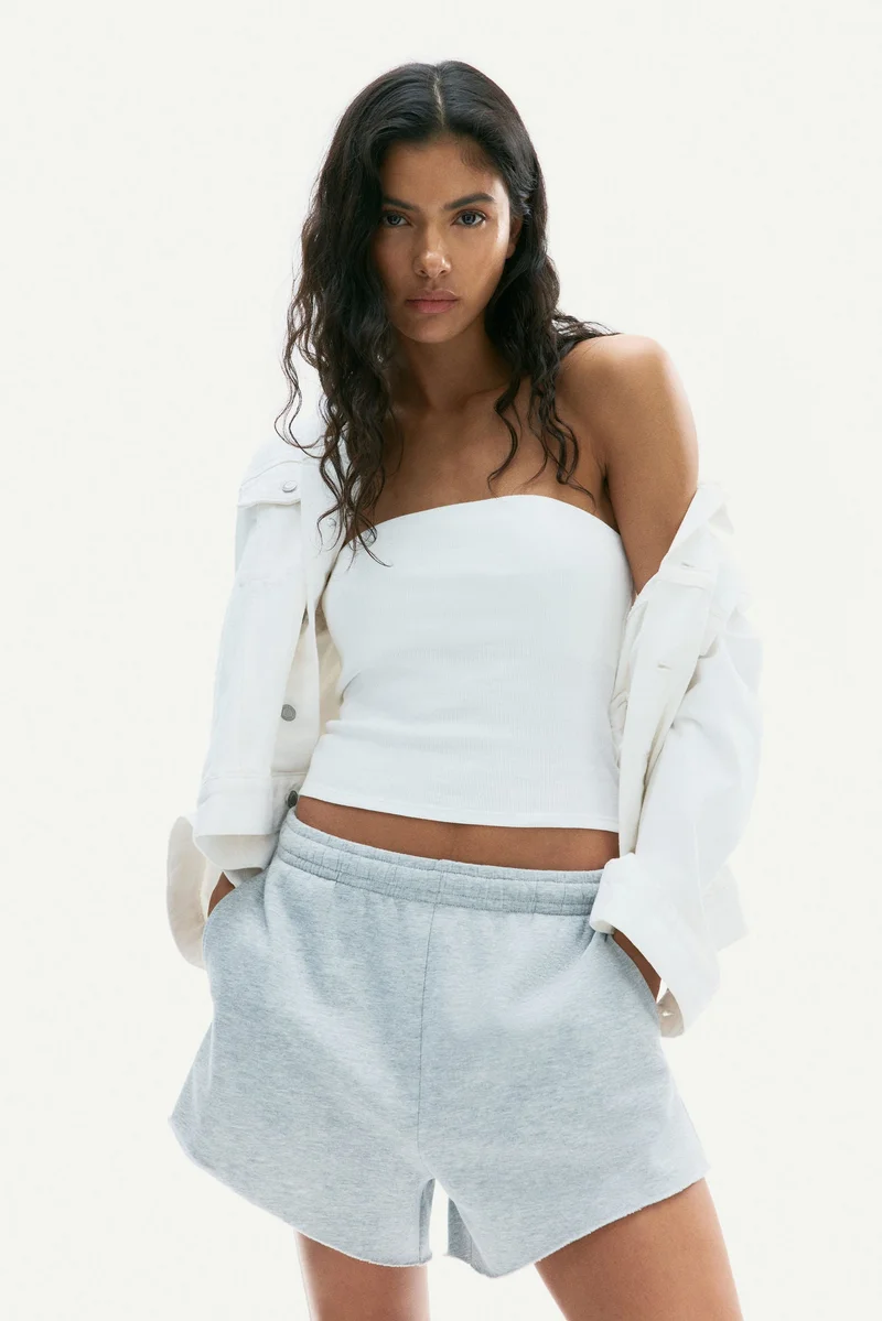 اتش اند ام بلوزة تيوب بنسيج مضلع