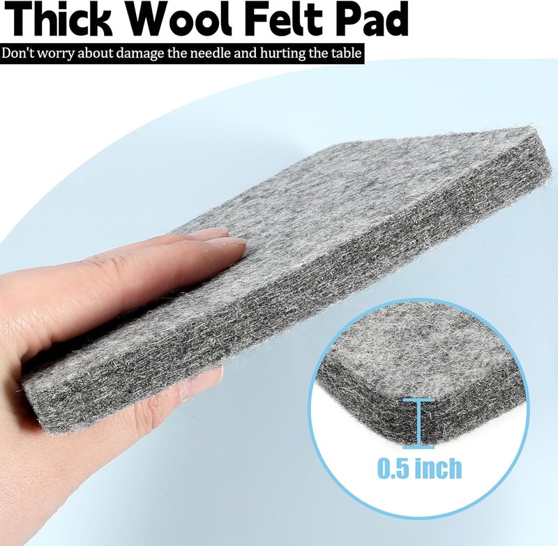 Aeaocvo Needle Felting Pad, Grey Sponge Pad, 6×6 in Needle Felting Mat for Any Wool Felting Supplies - Image 3
