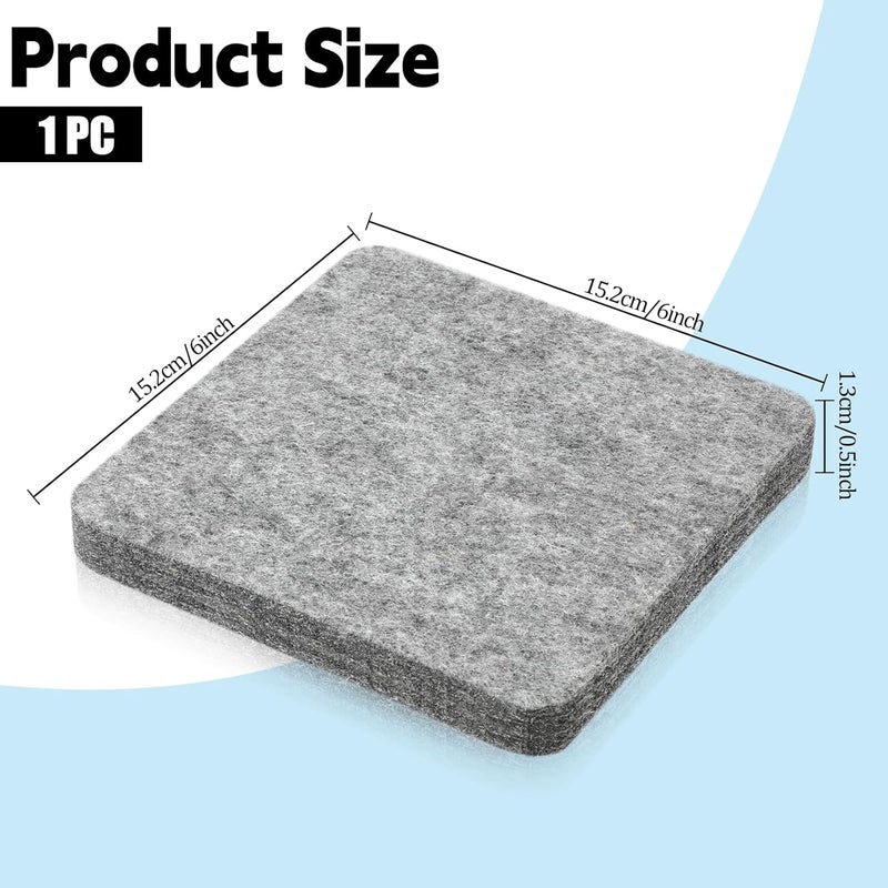 Aeaocvo Needle Felting Pad, Grey Sponge Pad, 6×6 in Needle Felting Mat for Any Wool Felting Supplies - Image 2