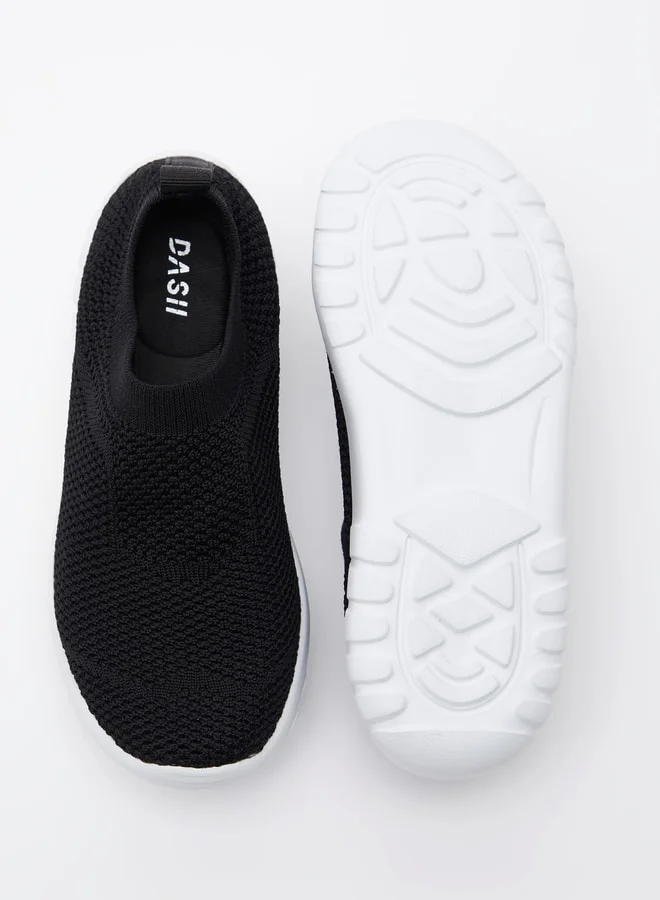 Dash Boys Textured Slip-On Sports Shoes