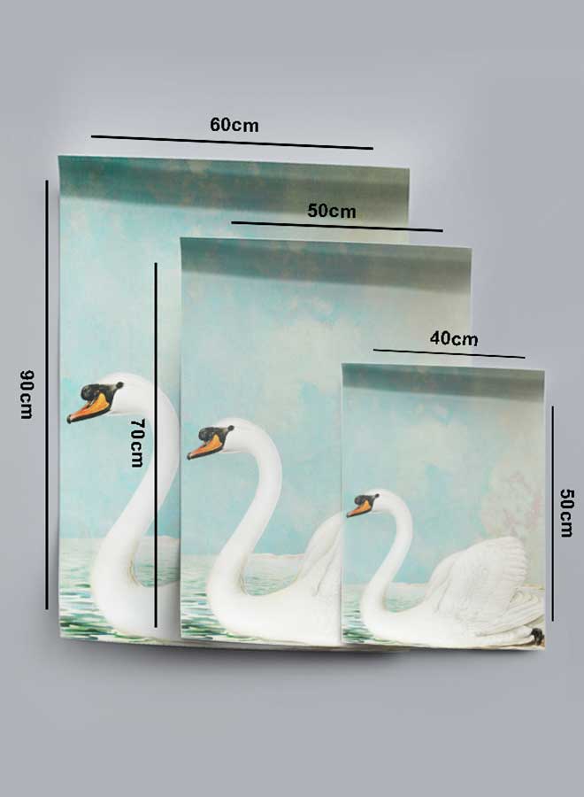 LOWHA Poster Painting Art With Four Separate Pieces Of Double-Sided Stickers Swan Paint Art For Home Bedroom Living Room And Office Decor - Image 4
