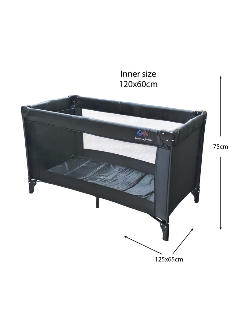 Travel Cot Quick Folding and Compact With Travel Bag in Just One Simple Step Size 120cm x 60cm