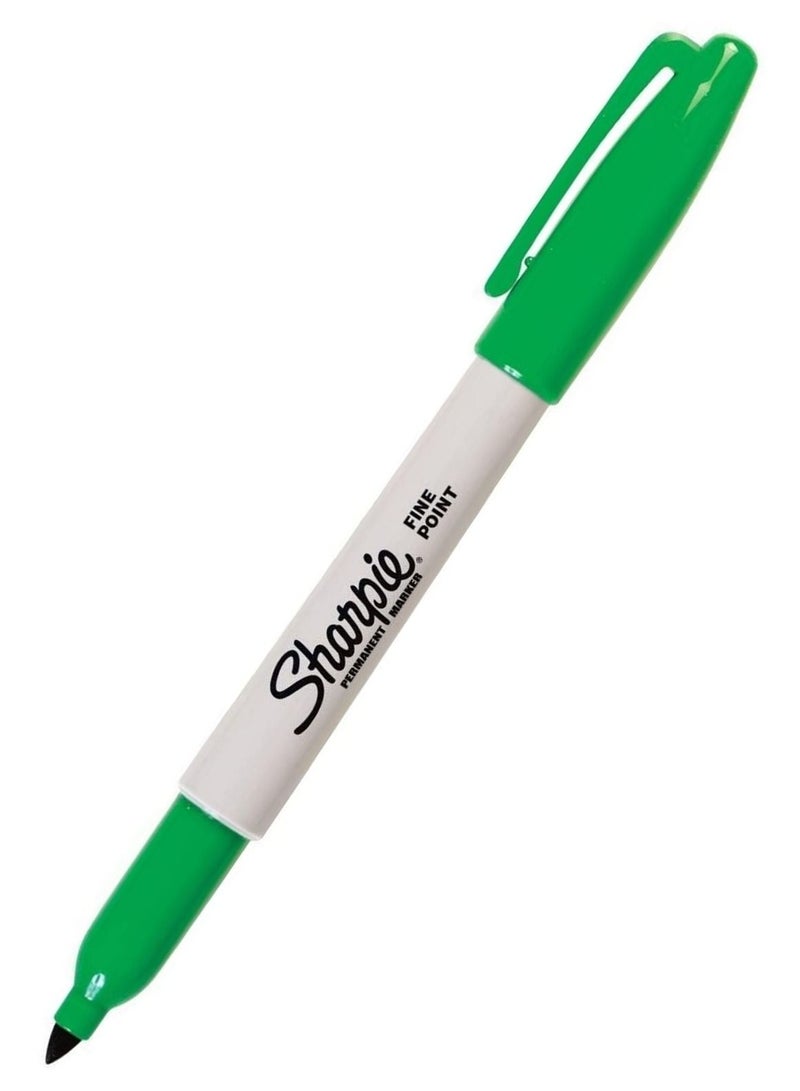Sharpie 3-Piece Fine Tip Permanent Marker Green Ink - Image 2