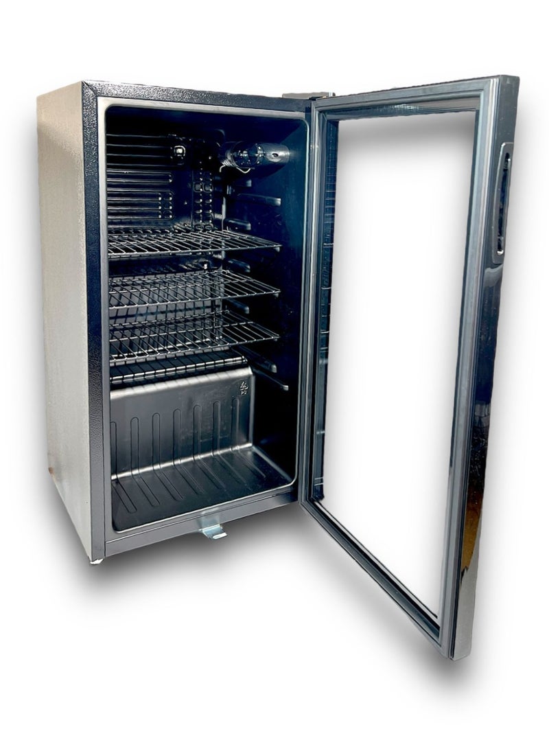 JUSTINGHOUSE Justing House JSSW-95 88L Single Door Glass Refrigerator | Compact Black Fridge | Energy-Saving & Low Noise | Transparent Glass Door | Manual Temperature Control | Interior LED Light | Ideal for Offices, Cafés, Small Rooms, and Hospitality - Image 3