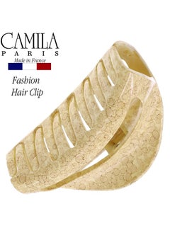 CAMILA Paris Cp3191 French Hair Clip For Women Thick Hair For Long Curly Wavy Hair Girls Hair Claw Clips Jaw Durable Styling Big Claw Clip For Thick Hair Strong Hold No Slip Grip Made In France  - Image 3