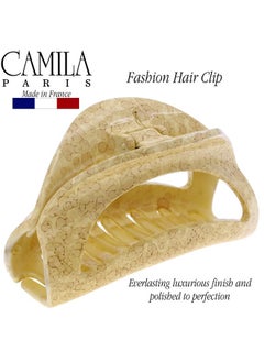 CAMILA Paris Cp3191 French Hair Clip For Women Thick Hair For Long Curly Wavy Hair Girls Hair Claw Clips Jaw Durable Styling Big Claw Clip For Thick Hair Strong Hold No Slip Grip Made In France  - Image 5