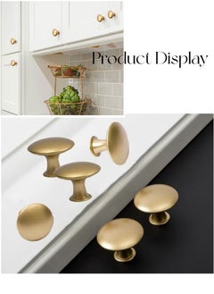 Generic 6 Pack Exquisite Design Round Antique Gold Dust Kitchen Cabinet Handles Cabinet Door Handles Drawer Handles Dresser Handles  - Image 5