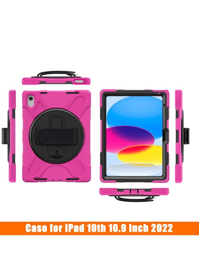 روك بو آي باد الجيل العاشر حالة الهاتف المحمول 2022 ترقية الجيش الصف الثقيلة سيليكون حالة واقية - Image 2