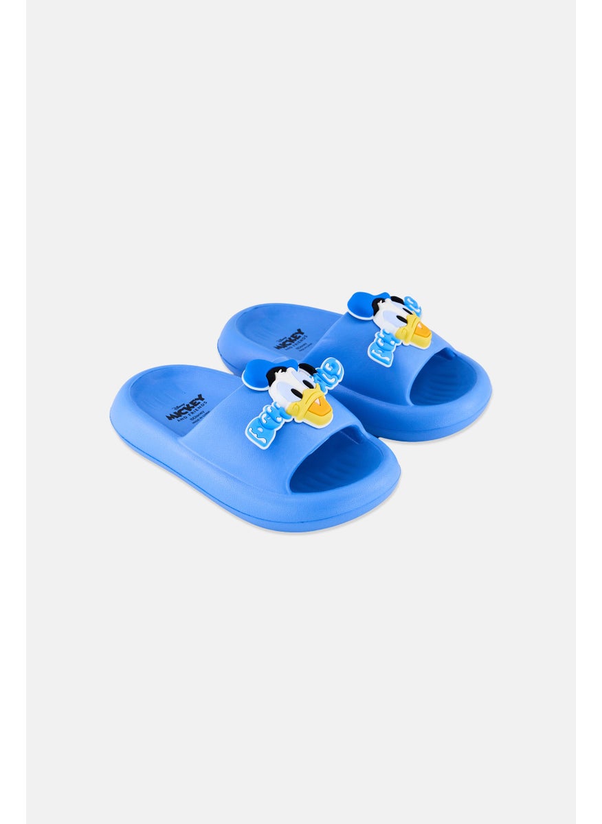Disney Disney x Mickey And Friends Kids Boy Slip On Slides, Blue  - Image 1