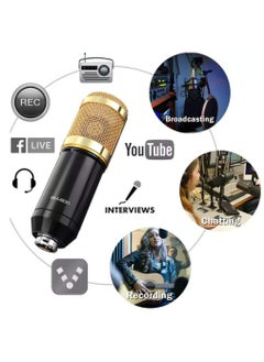 Generic BM800 Condenser Microphone Bundle, Podcast Kit with Streaming Microphone, Live Sound Card, Adjustable Mic Stand, Metal Shock Mount and Double-Layer Pop Filter for Studio Recording & Broadcasting  - Image 3