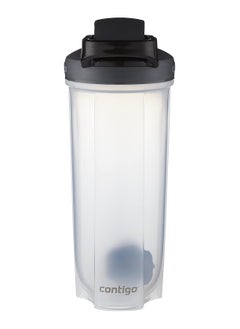Contigo Contigo shake and go fit protein shaker bottle with mixer ball large bpa free drinking flask ideal for or nutrition shakes smoothies black 820 ml  - Image 2