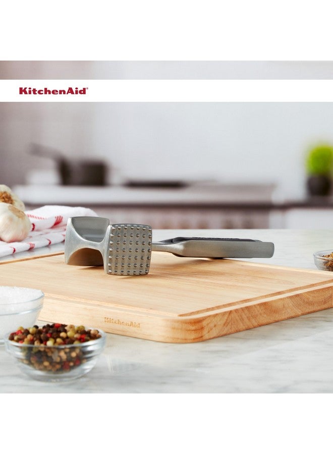 KitchenAid Gourmet Multi Sided Meat Tenderizer for Pounding Meats, Nuts, Shellfish, ect, Hang Hole for Easy Storage, Hand Wash, One Size, Black - Image 5