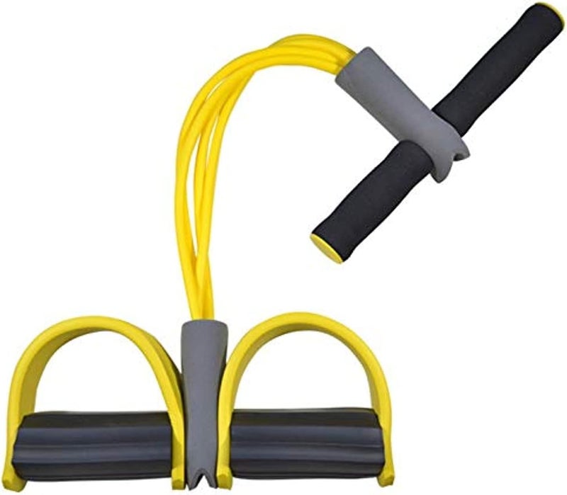 Tofreedomwind 20" 11" 4 Tubes Natural Latex Foot Pedal Elastic Pull Rope Fitness Equipment - Image 1