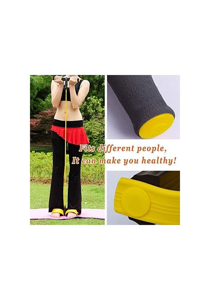 Tofreedomwind 20" 11" 4 Tubes Natural Latex Foot Pedal Elastic Pull Rope Fitness Equipment - Image 2