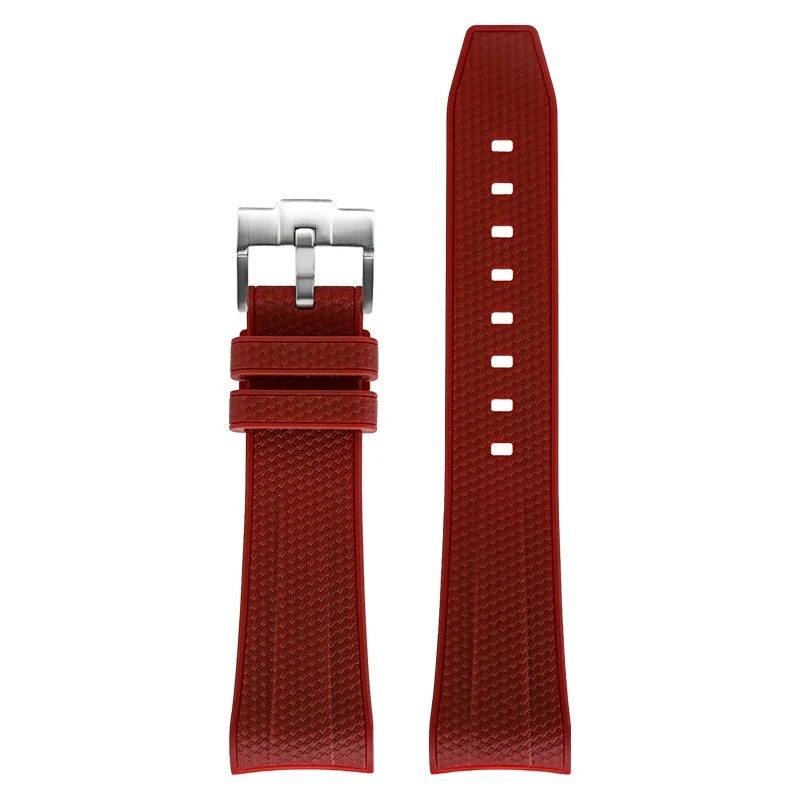 Bluejw Hot Sale 22mm TPU Rubber Watch Strap with Curved Ends – Replacement Band for Swatch & Blancpain 5 OCEANS Watches - Image 1