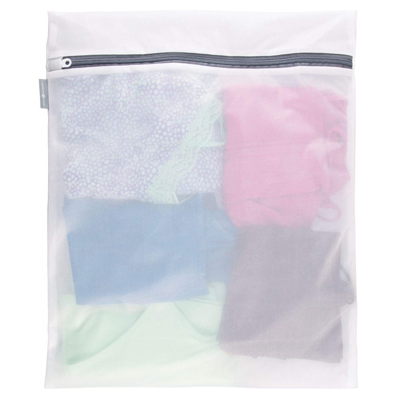 InterDesign iDesign Mesh Laundry Bag Built in Zipper for Delicates, 16" x 0.5" x 20", Large - Image 5
