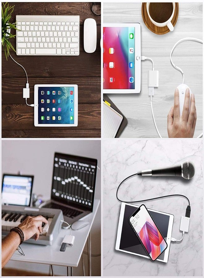 DESOFICON Lightning to USB 3.0 OTG Adapter for iPhone, iPad, USB Camera Adapter with Fast Charging Port - Image 4