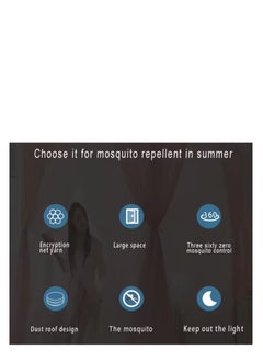 Y&D Bed Canopy Tents Curtain Blackout Curtain Single Bed Tent Curtain Student Shading Cloth Bed Canopy Mosquito Net Student Sleep Privacy Protection  - Image 5