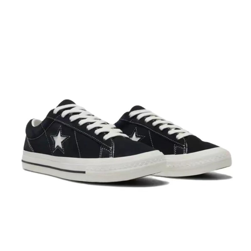 Converse One Star 95 Minimalist Retro Low-Top Casual Sneakers for Men and Women - Black A14711C - Image 5