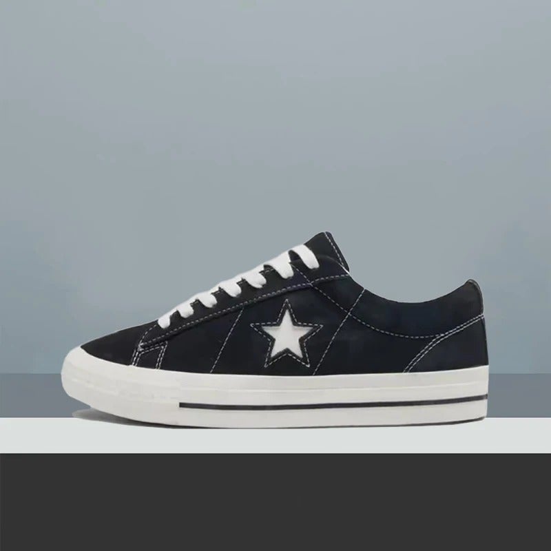 Converse One Star 95 Minimalist Retro Low-Top Casual Sneakers for Men and Women - Black A14711C - Image 2