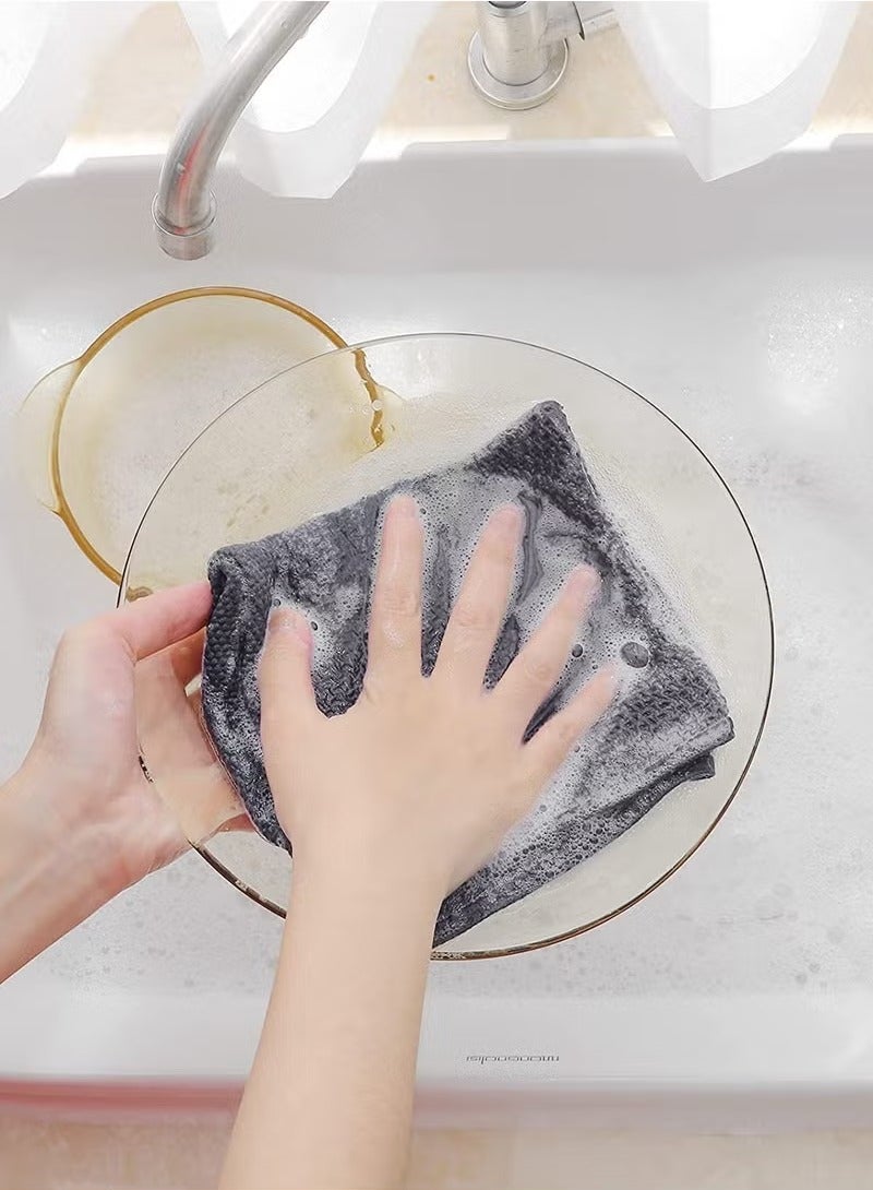 ٦ قطع من مناشف المطبخ القطنية بنسيج الوافل، ناعمة جدًا وذات امتصاص عالي وتجف بسرعة، بحجم ١٣×١٣ إنش - Image 3