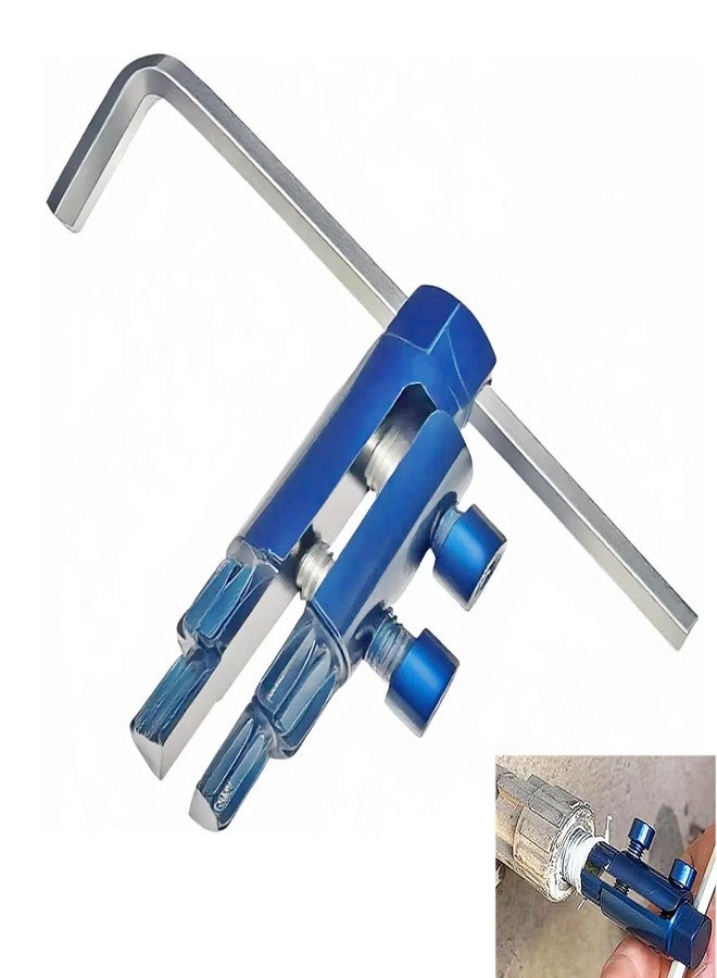 أداة استخراج لولب الأنابيب المكسورة، أداة استخراج لولب الصمامات المكسورة، مجموعة استخراج البراغي التالفة، أداة سهلة لإزالة البراغي المكسورة لأنابيب مقاس 1/4 بوصة، 3/8 بوصة، 1 بوصة - طقم استخراج البراغي والصواميل التالفة - Image 1