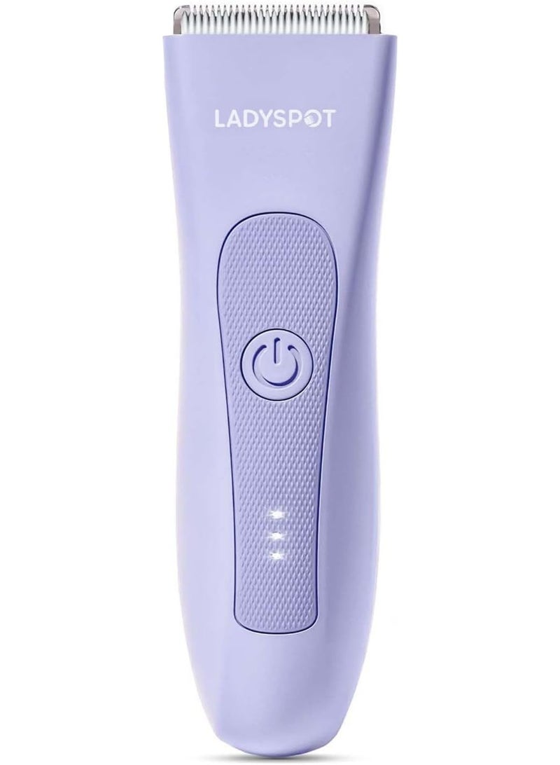 MANSPOT LADYSPOT Electric Bikini Trimmer for Women, Pubic Hair Trimmer with Hypoallergenic Ceramic Blade, Wet/Dry - Image 1