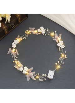 Nicra Led Bride Wedding Hair Vine Light Up Butterfly Bridal Hair Piece Silver Flower Hair Accessories Party Costume Headwear Decoration Headband For Women And Girls - pzsku/ZD638E4D8FEEA18354397Z/45/_/1696070959/de68afc3-79c0-422e-aae1-89ad0f5ad4c7