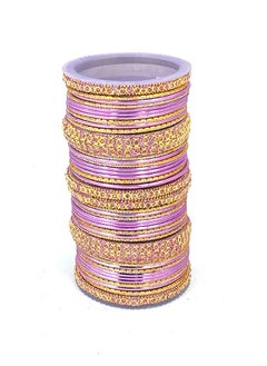 GOHONA GOHONA Colorful Bangle Collection Beautifully Designed Indian Bollywood Style Alloy Metal Bangles for Kids Teenagers and Women  - Image 1