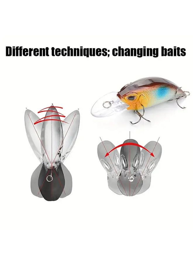 New Rock Float Water Lure Transparent Color 1 Piece Set Fat Man 14.5g 3.54inch Hard Bait Fishing - Image 3