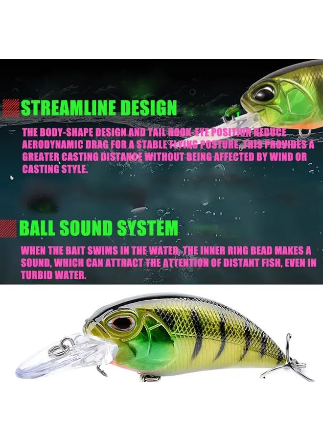 New Rock Float Water Lure Transparent Color 1 Piece Set Fat Man 14.5g 3.54inch Hard Bait Fishing - Image 2