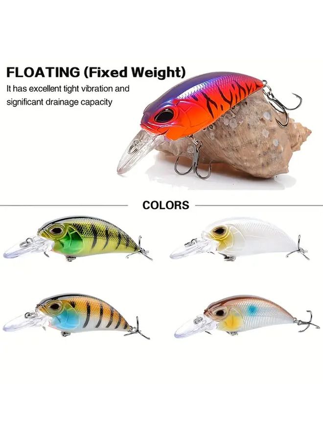New Rock Float Water Lure Transparent Color 1 Piece Set Fat Man 14.5g 3.54inch Hard Bait Fishing - Image 1