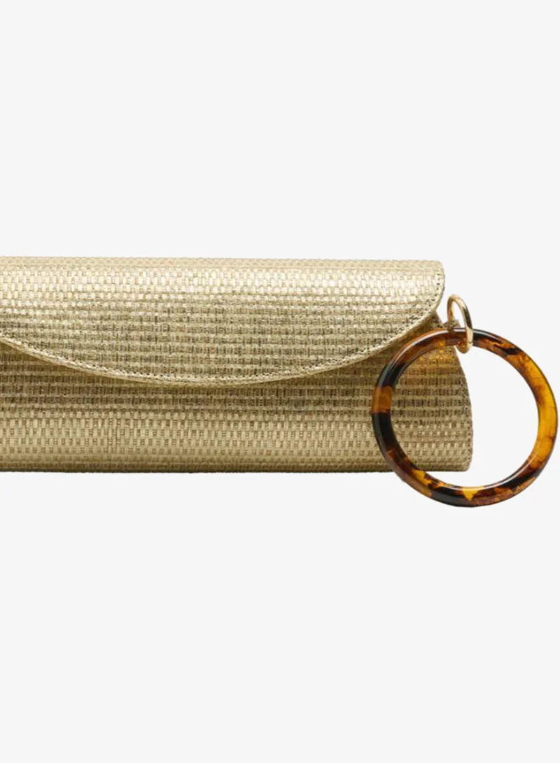 PARFOIS Handbag With Straw Effect And Flap