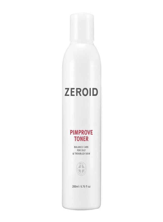 ZEROID | Pimprove Facial Toner | Skin Barrier with Hyaluronic Acid & Ceramide | pH Balanced Face Toner for Oily & Sensitive Skin | Korean Skincare | Facial Deep Hydrating | 6.76 fl oz (200ml) - Image 1
