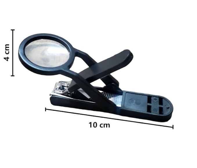 BIRZAR Magnifying Nail Cutter with 3X Zoom Lens Precision Nail Clipper with Enhanced Visibility for Fingernails Toenails Stainless Steel Professional Nail Care Tool for Seniors Adults - Image 5