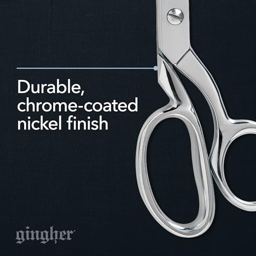 Gingher Dressmaker's Fabric Scissors, 8" Stainless Steel Shears, Sharp Knife Edge Steel Sewing Shears with Protective Sheath for Fabric Cutting and Tailoring - Image 3