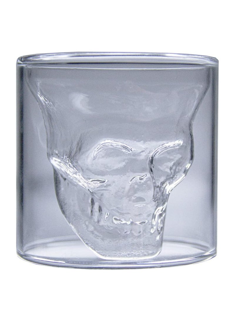 DOOM - Skull shaped double layer borosilicate glass cup for hot and cold drinks 75ml - Image 1