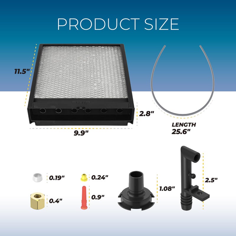 Pokin 4793 Humidifier Maintenance Kit Compatible with Aprilaire 550,558, Water Panel Model No. 10 Replacement Filter for Aprilaire 550 Series,550 Humidifier Part Accessories Fits for Aprilaire - Image 5