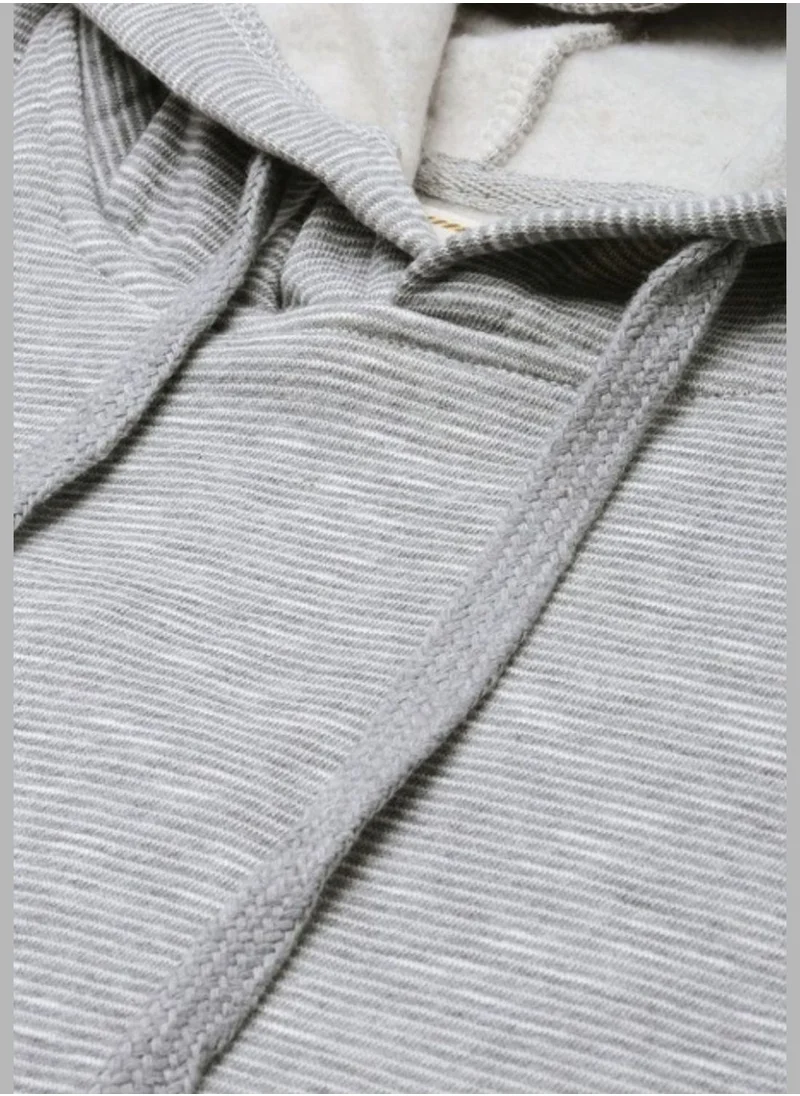 Campus Sutra Striped Hoodie