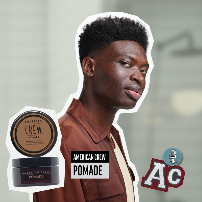 American Crew POMADE FOR HOLD AND SHINE 3 OZ for Men - Image 2