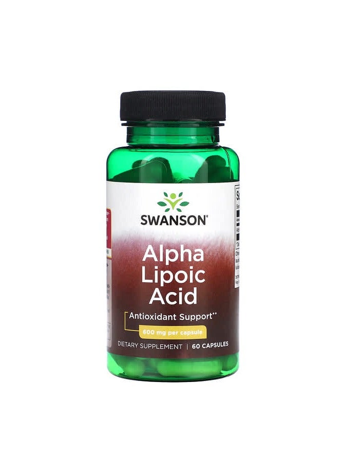 Alpha Lipoic Acid, 600 mg, 60 Capsules